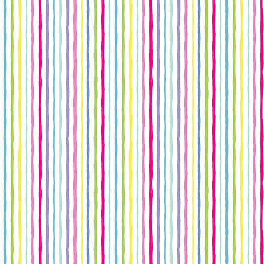 Parisian Stripe White Multi
