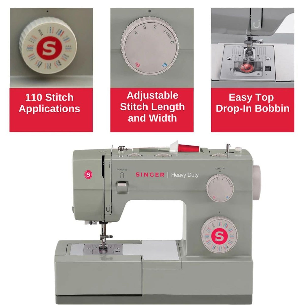 SINGER Heavy Duty 4452 Sewing Machine - official product image 4