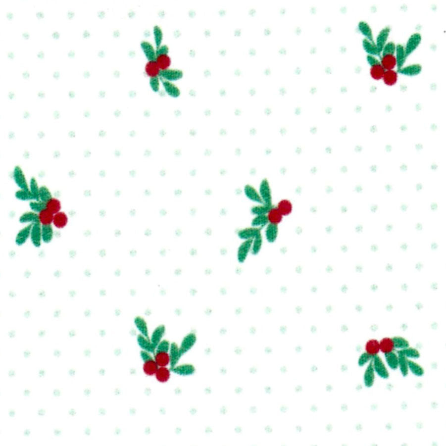 Fabric Finders Christmas Holly Fabric #2810