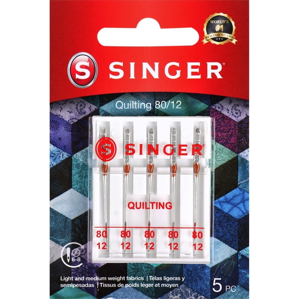 SINGER Quilting Needles Size 80/12 5 Pack