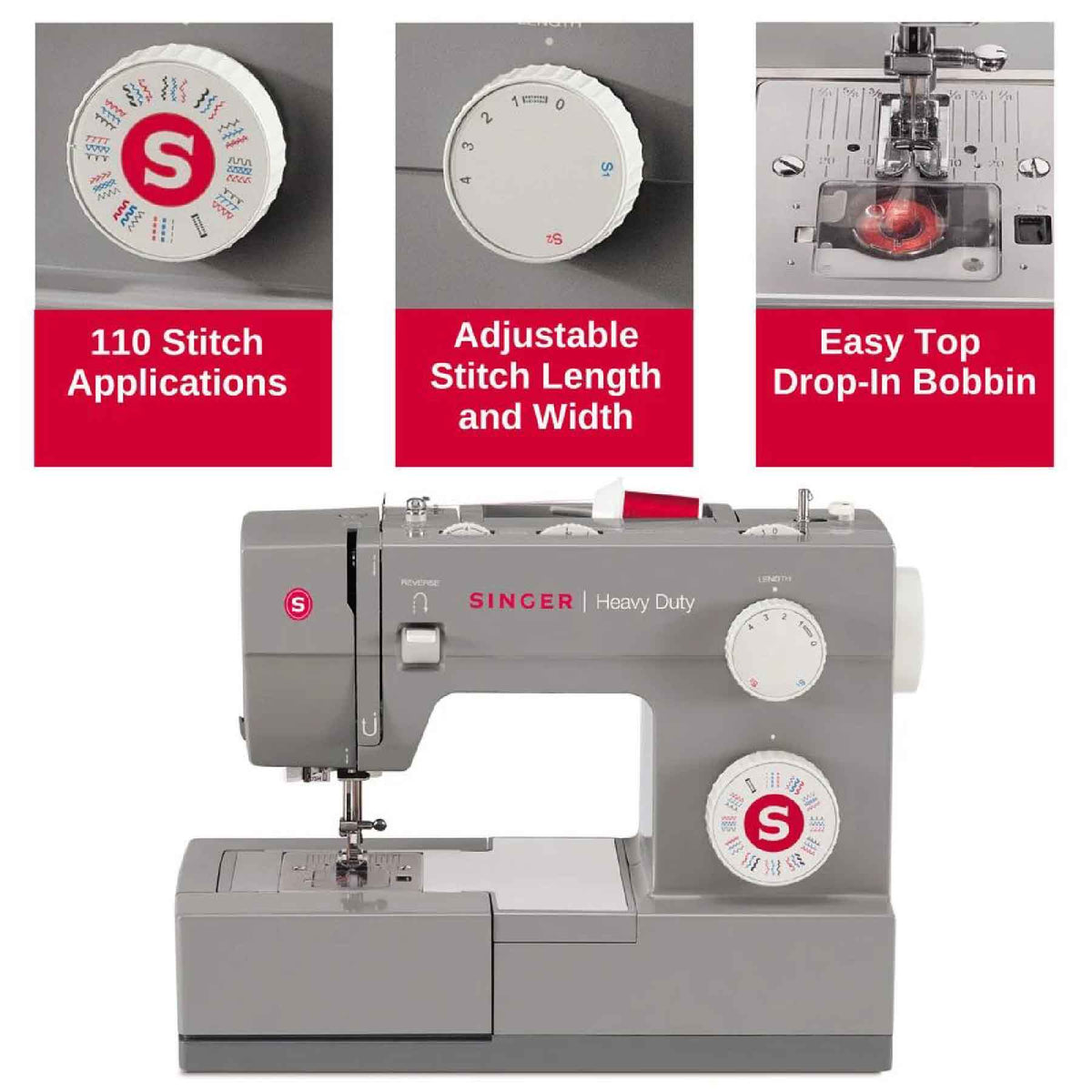SINGER Heavy Duty 6380 Sewing Machine with Extension Table - official product image 5