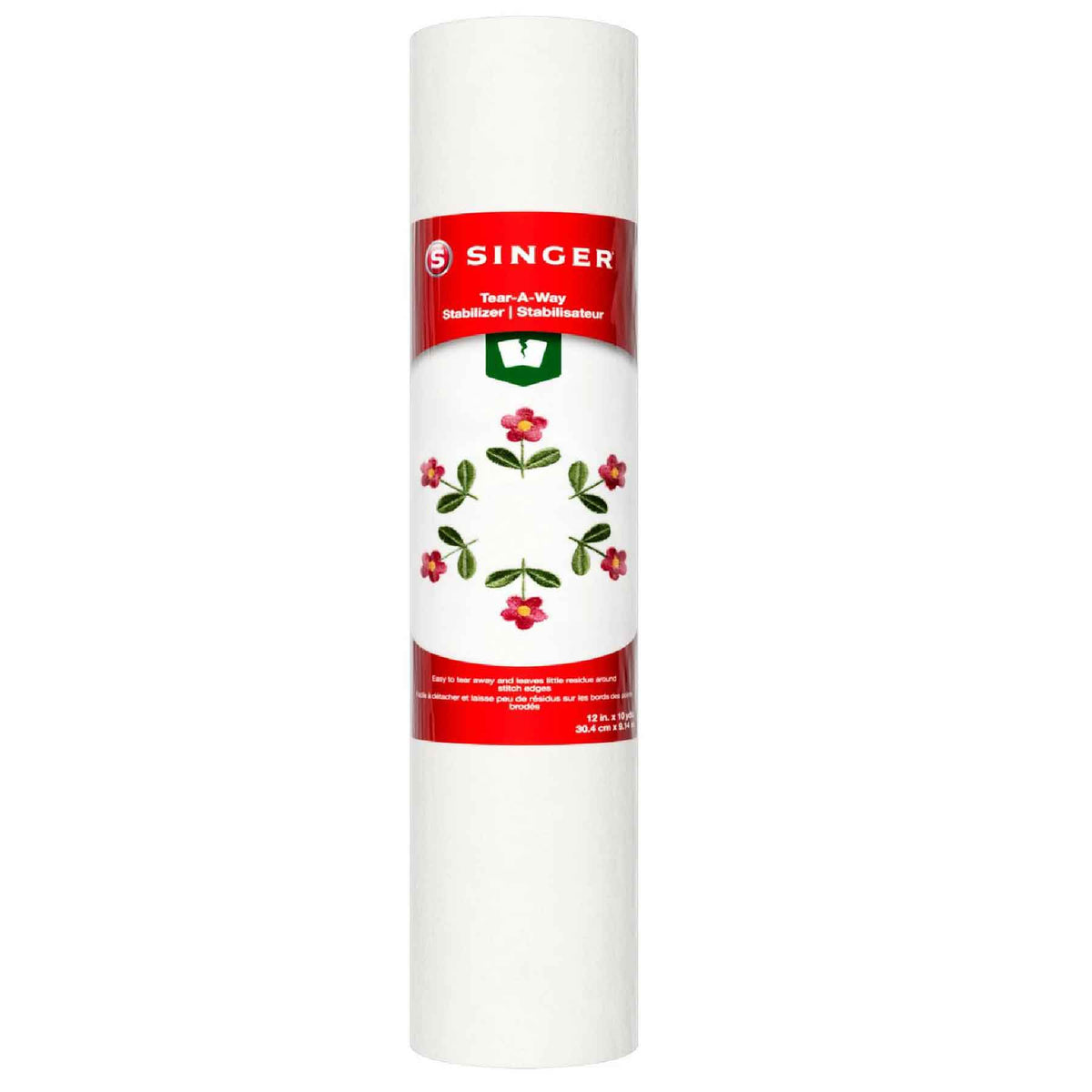 SINGER Tear-A-Way Stabilizer - 12" x 10 yds