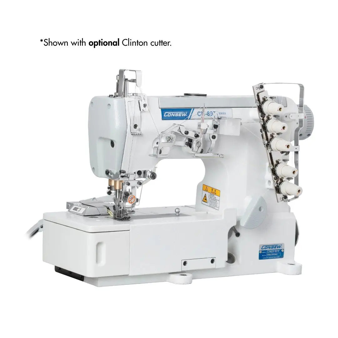 Consew CN897VF Series flat-bed high-speed coverstitch industrial sewing machine