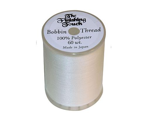 Finishing Touch 60wt bobbin thread 1200 yard spool - White