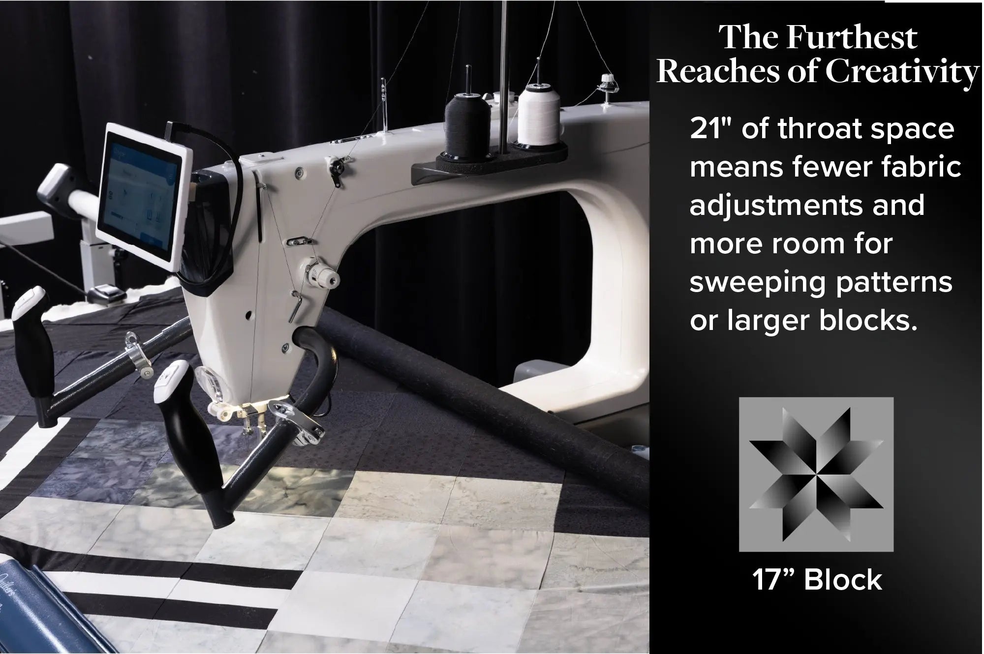 Grace Q’nique 21X Elite Longarm Quilting Machine Grace