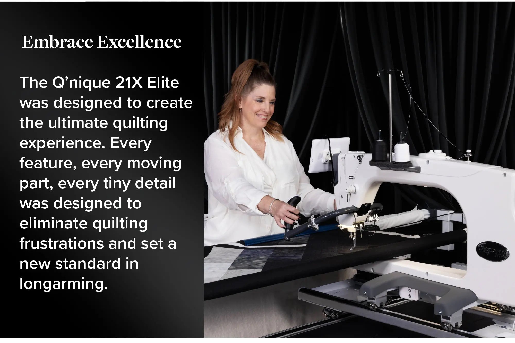 Grace Q’nique 21X Elite Longarm Quilting Machine Grace