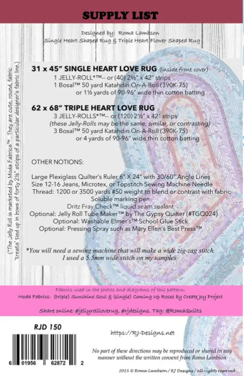 Jelly-Roll Love Rug Checkers Distributors
