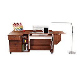 Kangaroo Sydney Lite Electric Sewing Cabinet - Teak