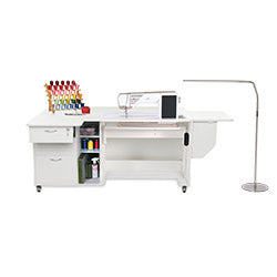 Kangaroo Sydney Lite Electric Sewing Cabinet - Ash White