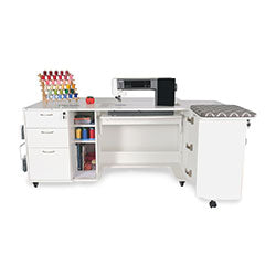 Kangaroo Sydney Hydraulic XL Sewing Cabinet - Ash White