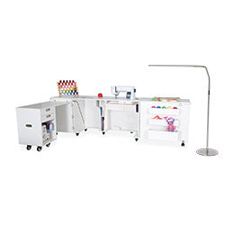Kangaroo Aussie Electric Lift Sewing Cabinet - Ash White