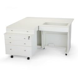 Kangaroo Kangaroo and Joey Sewing Cabinet - Ash White