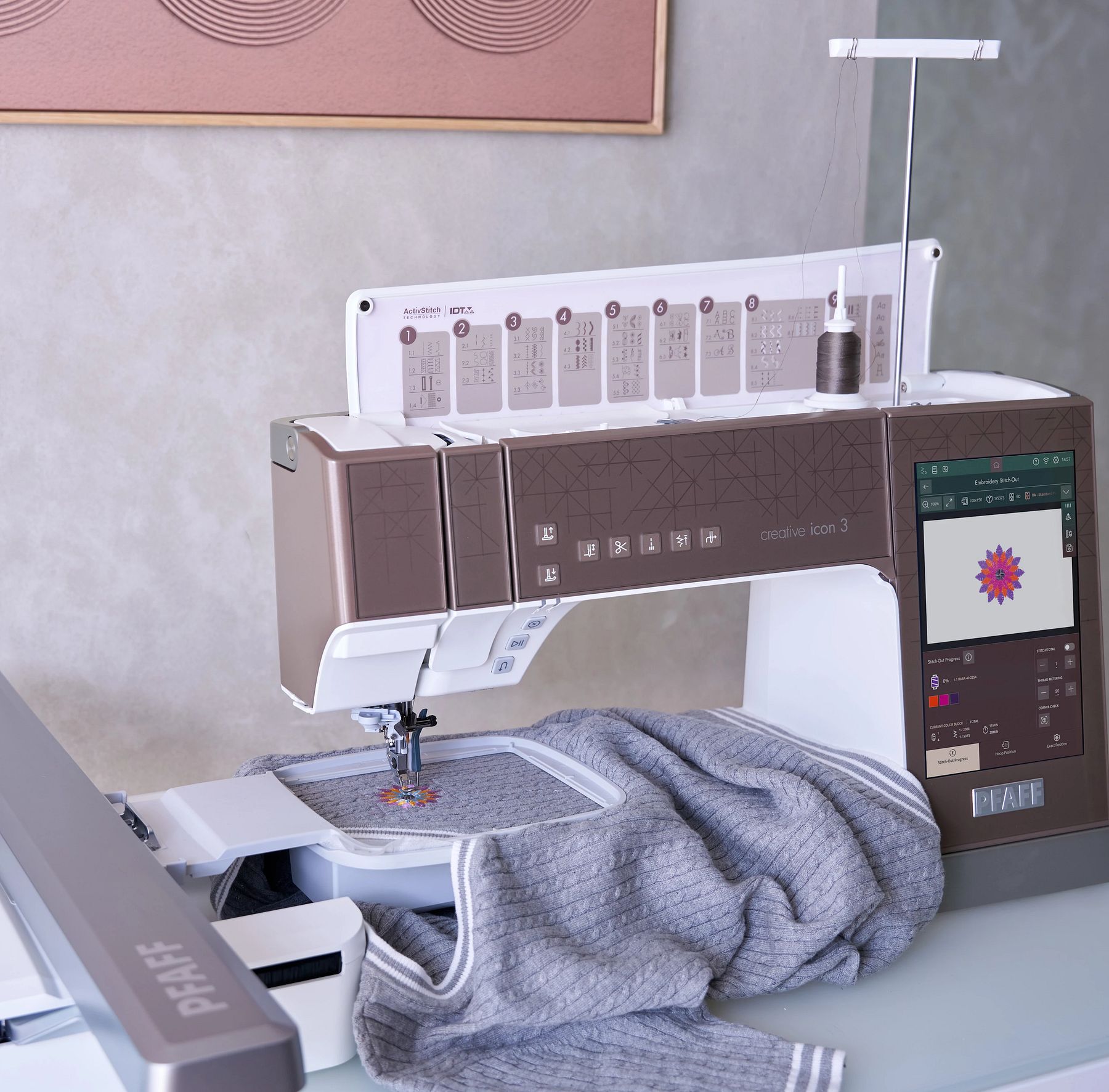 PFAFF creative icon 3 free-arm embroidery