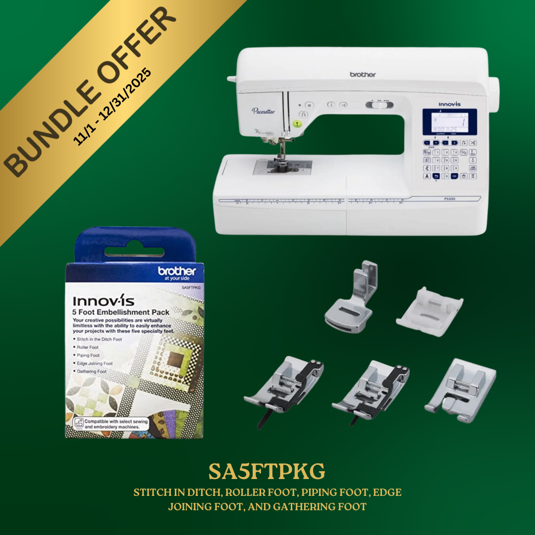 Brother Pacesetter PS500 Computerized Sewing Machine (100 Built -in Stitches)