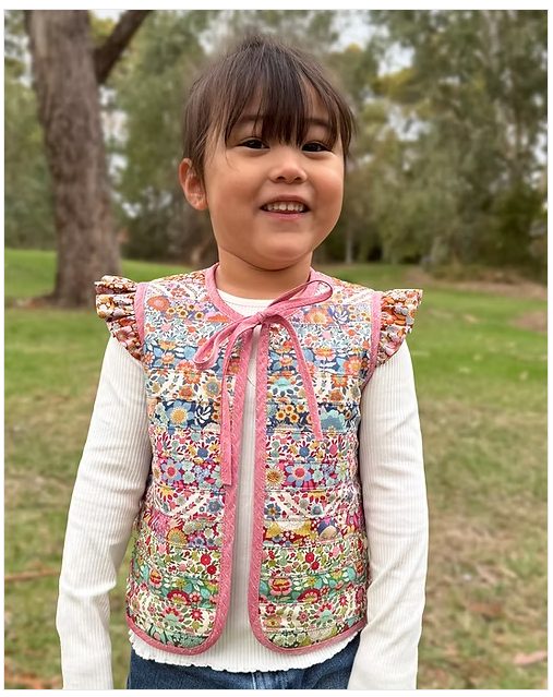 Harmony Vest - Children's Patchwork Vest Pattern | MM199