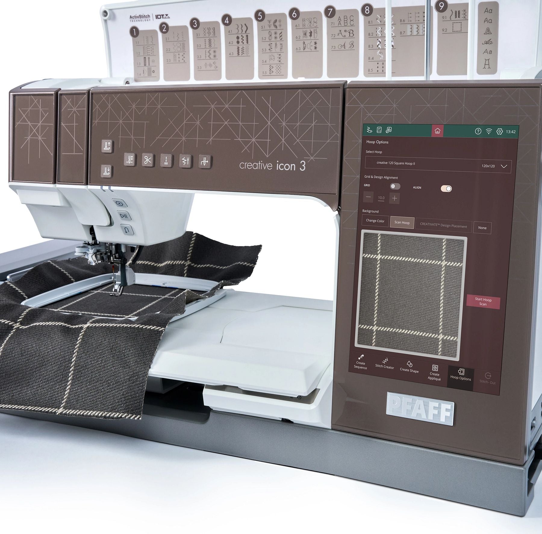 PFAFF creative icon 3 hoop scanning
