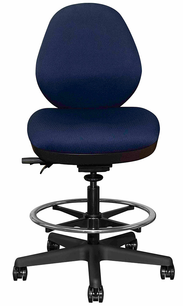 Horn Sew Cozy Drafting Sewing Chair in Navy
