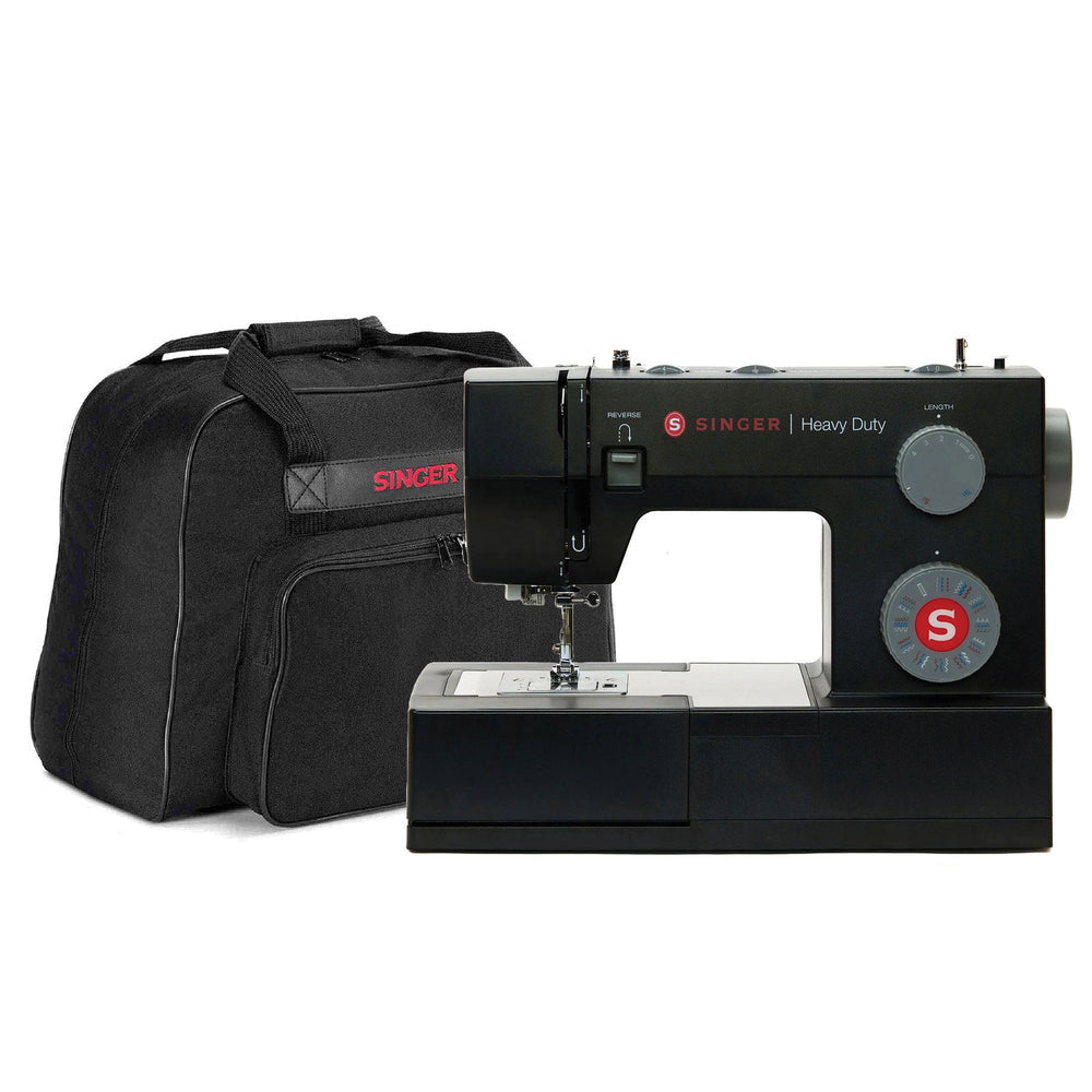 SINGER Heavy Duty 4432 Black Sewing Machine & Universal Canvas Tote Bundle - official product image 1
