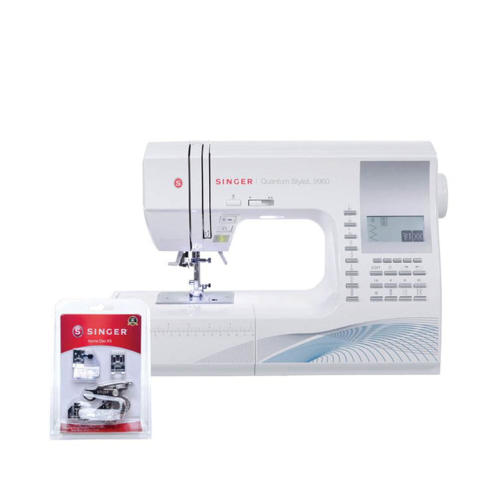 SINGER Sew Spacious Quantum Stylist 9960 Sewing Machine & Presser Foot Kit Bundle - official product image 1