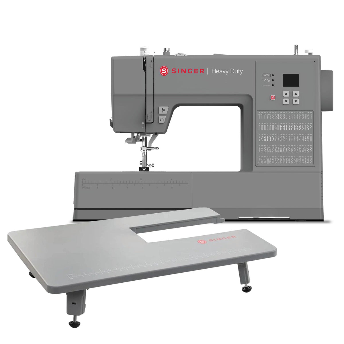 SINGER Heavy Duty 6600C Computerized Sewing Machine & Extension Table Bundle - official product image 1