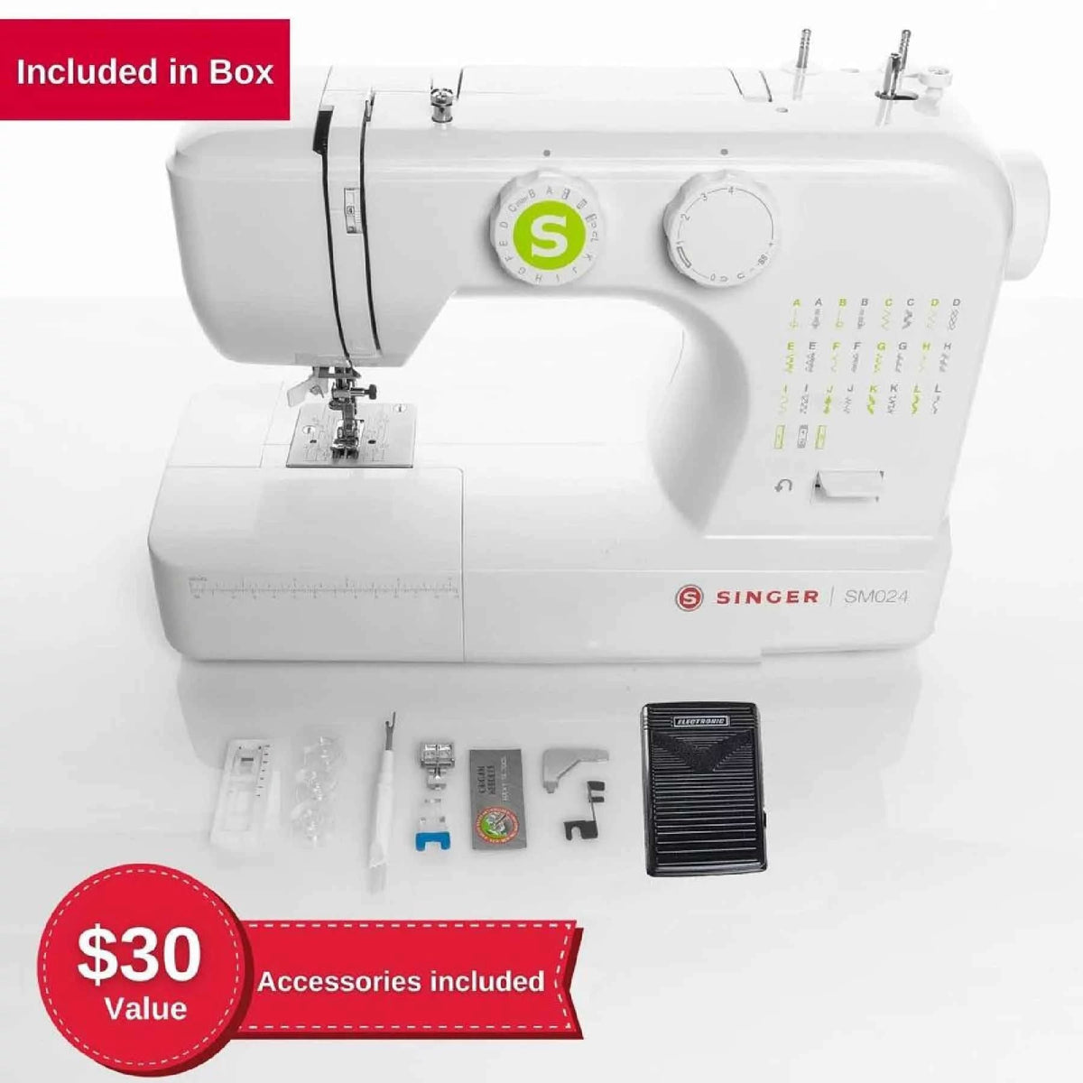SINGER SM024 Green Sewing Machine - official product image 5