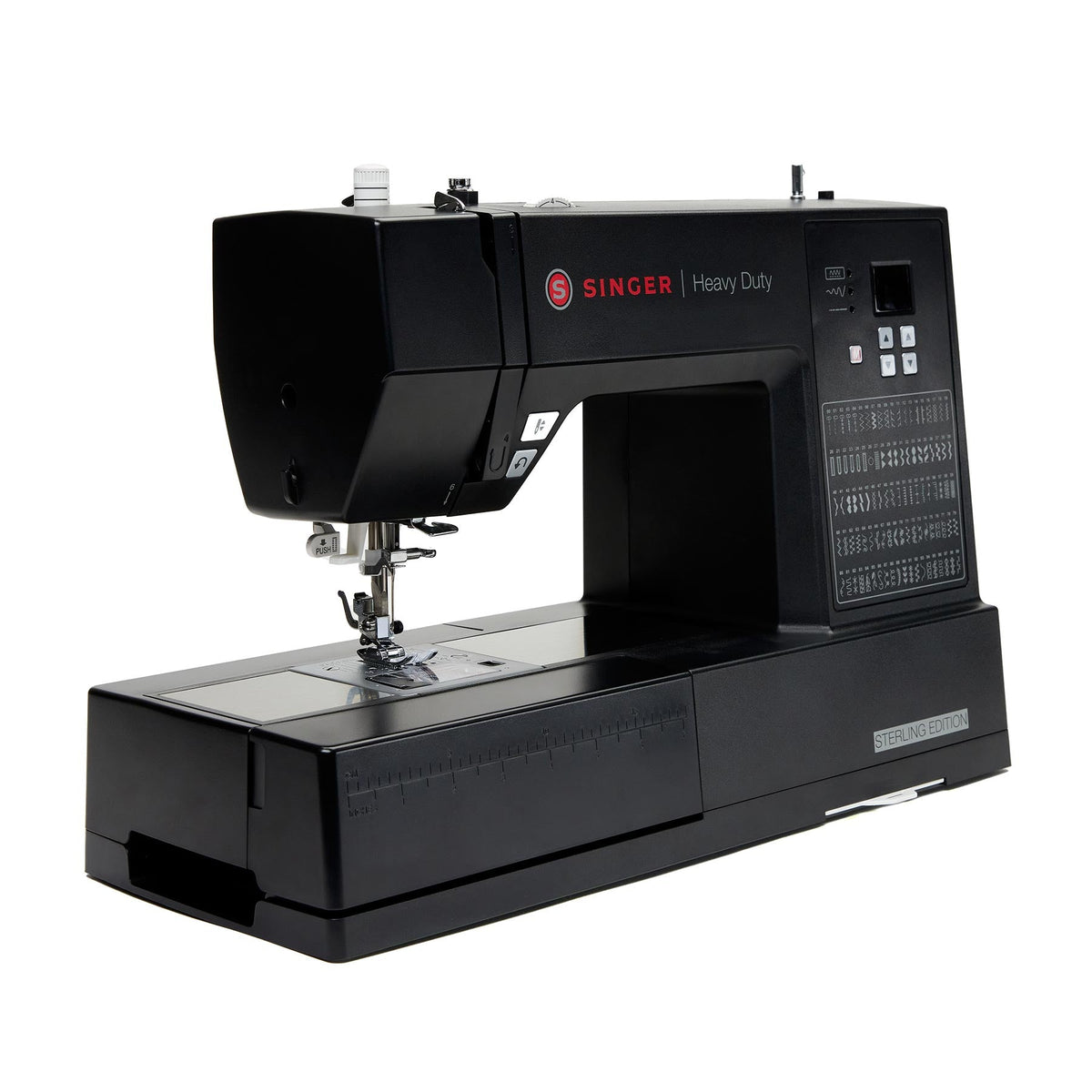 SINGER Heavy Duty 6600C Sterling Computerized Sewing Machine & Black Hard Case Bundle - official product image 3