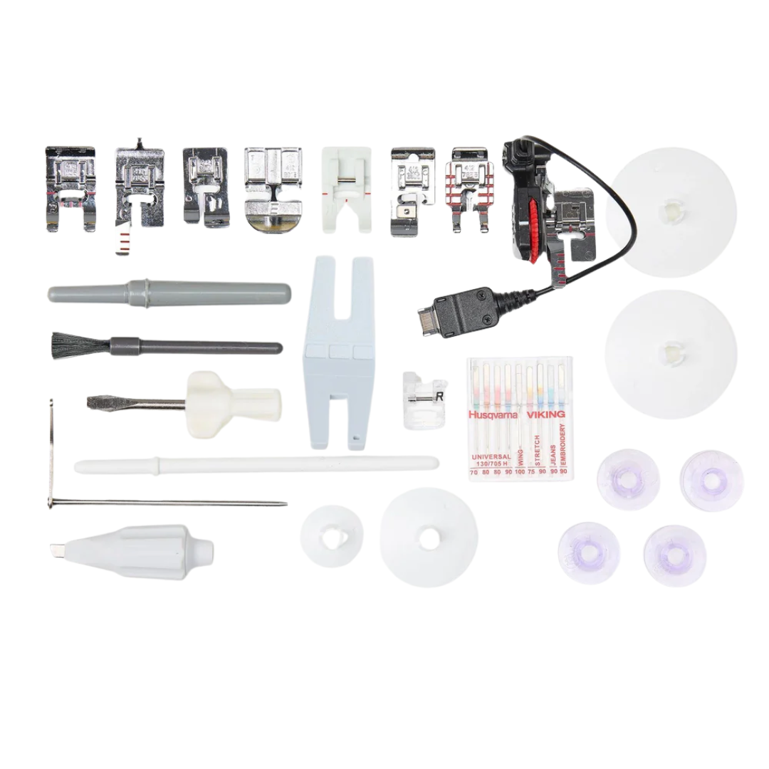 HUSQVARNA® VIKING® DESIGNER TOPAZ™ 65 Sewing & Embroidery Machine  + Just Getting Started Bundle