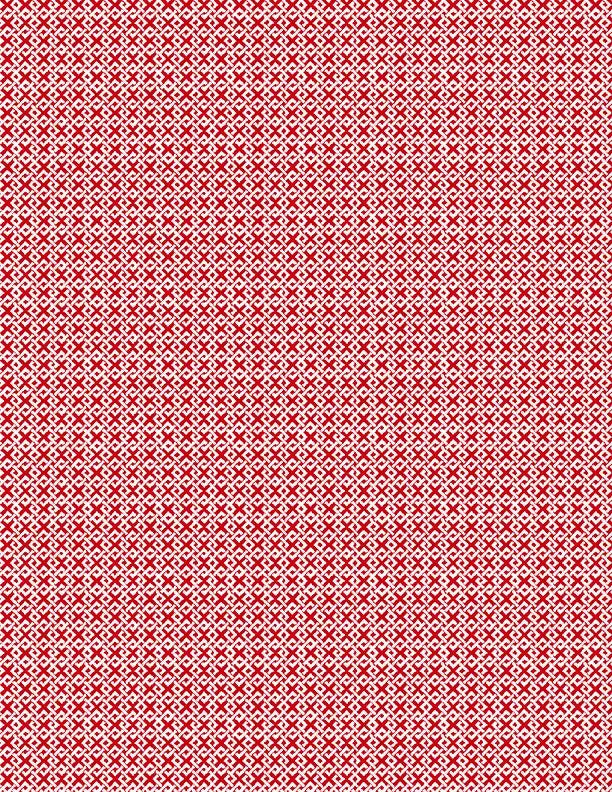 Wilmington Prints Criss Cross Two White/Red Fabric 1825-85582-113 Parkside Fabrics