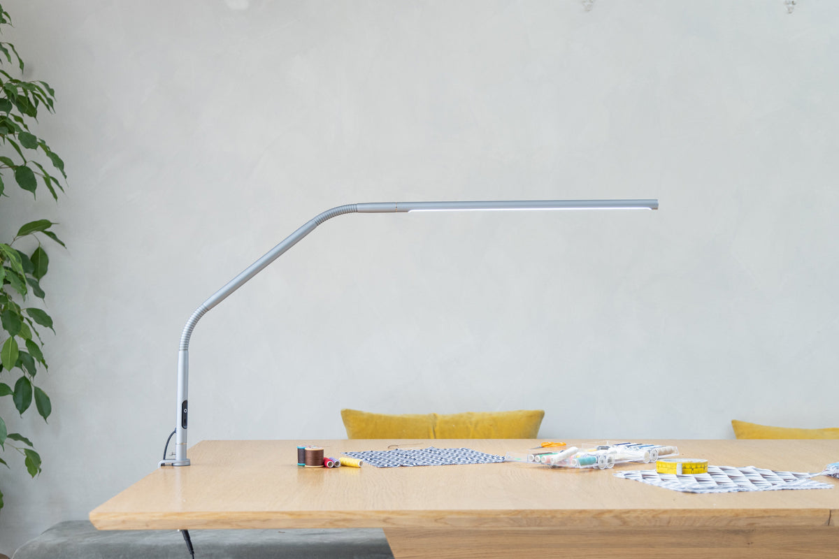 Daylight Slimline 4 Table Lamp - Ice Grey for sewing, quilting and crafts
