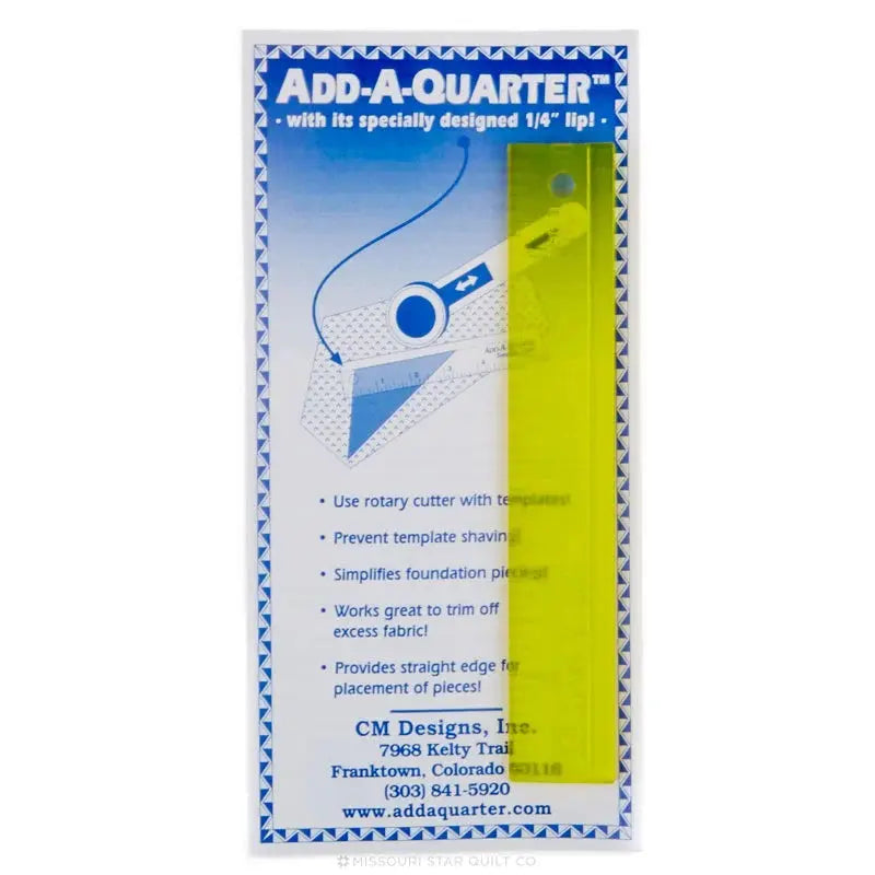 ADD A QUARTER 1" X 6"