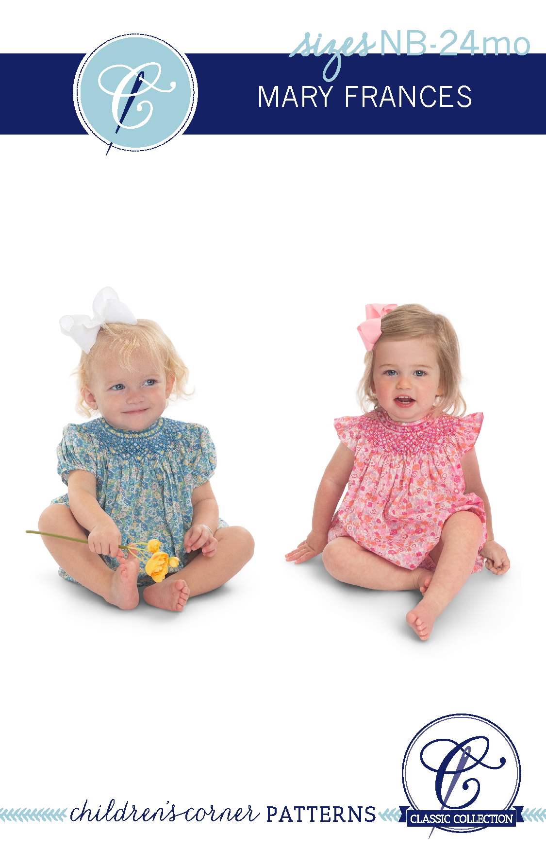 Children's Corner Mary Frances 329 bishop bubble sewing pattern, newborn to 24 months