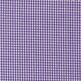 Fabric Finders Grape purple and white 1/16-inch gingham check cotton fabric