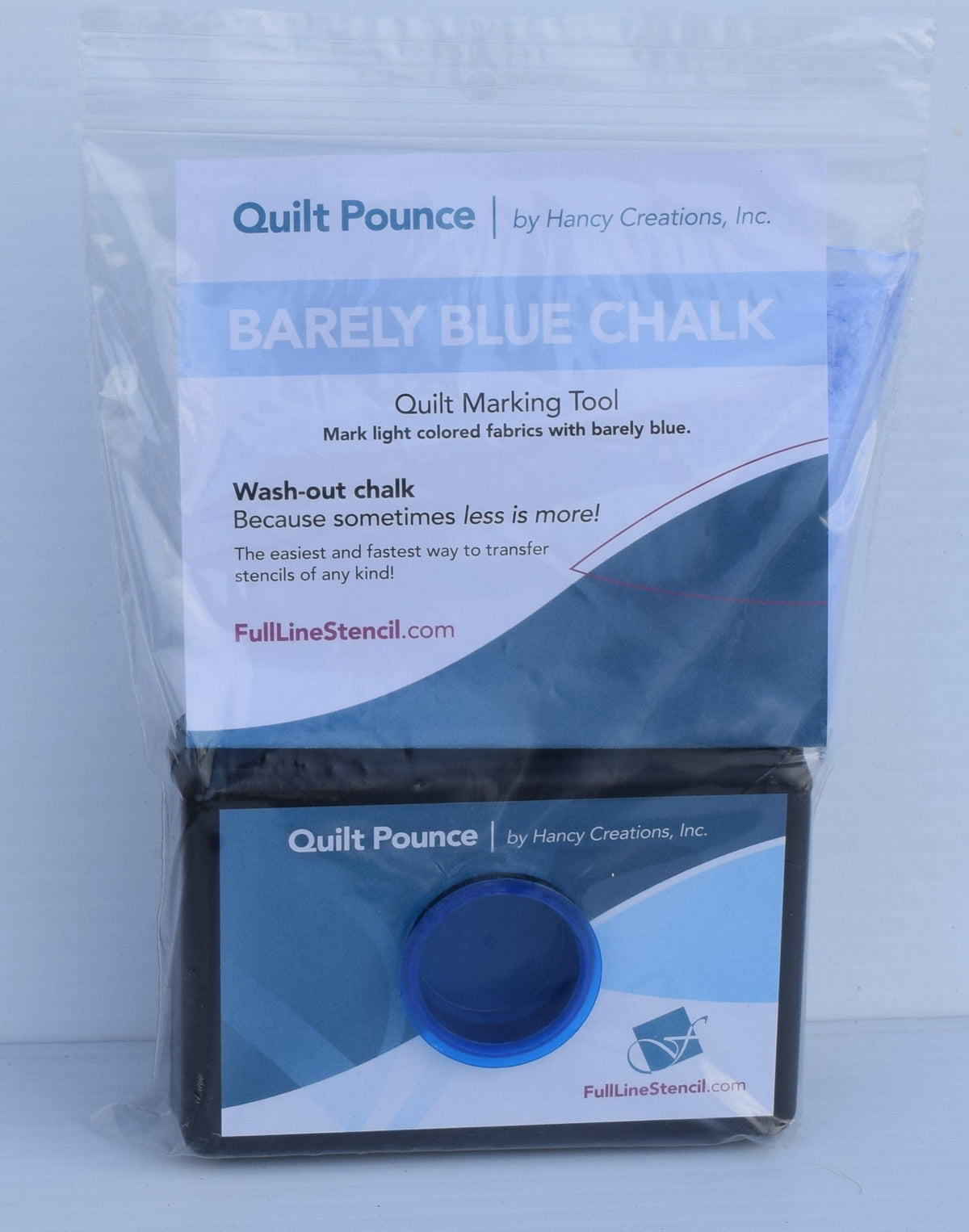 Hancy Quilt Pounce Barely Blue chalk marking pad QPBB