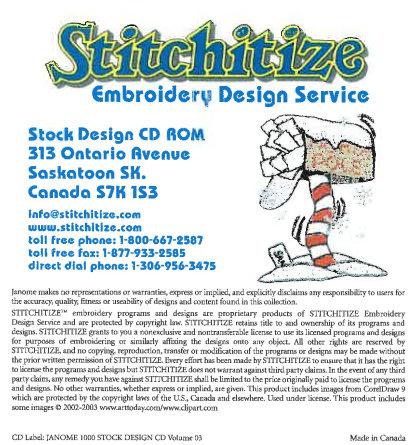 Janome 1000 Design Collection