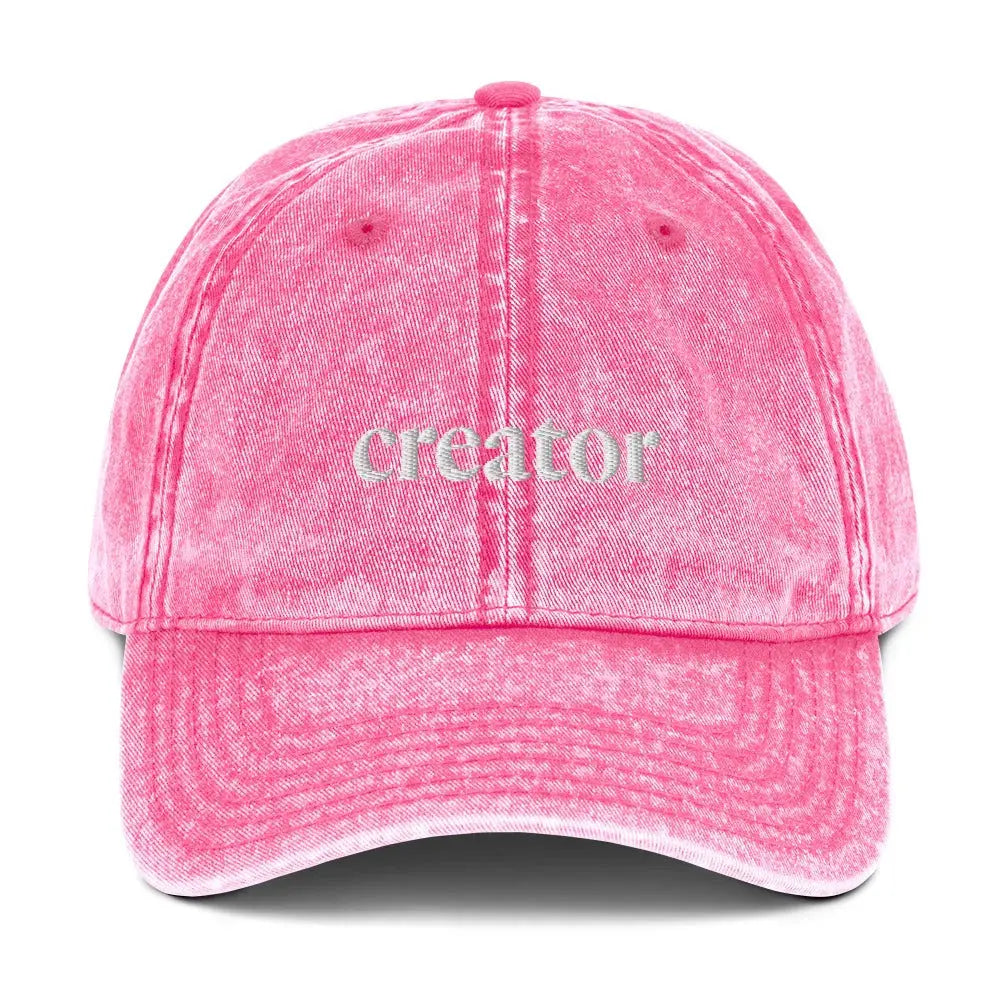 Create Room Pink Creator Cap