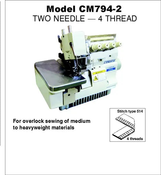 Consew CM794 Series 4-thread high-speed overlock industrial sewing machine