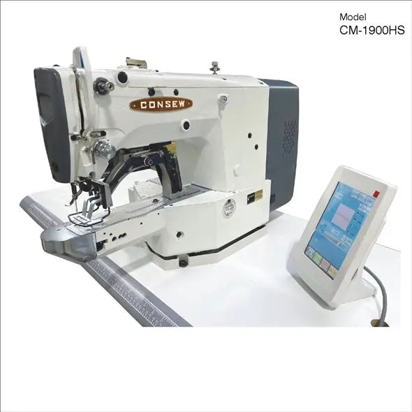 Consew CM-1900HS Programmable Pattern Tacker Industrial Sewing Machine