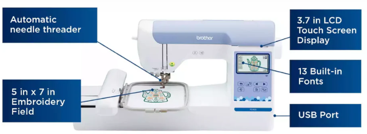 Brother PE900 Embroidery Machine with LCD Screen & 5X7 Hoop