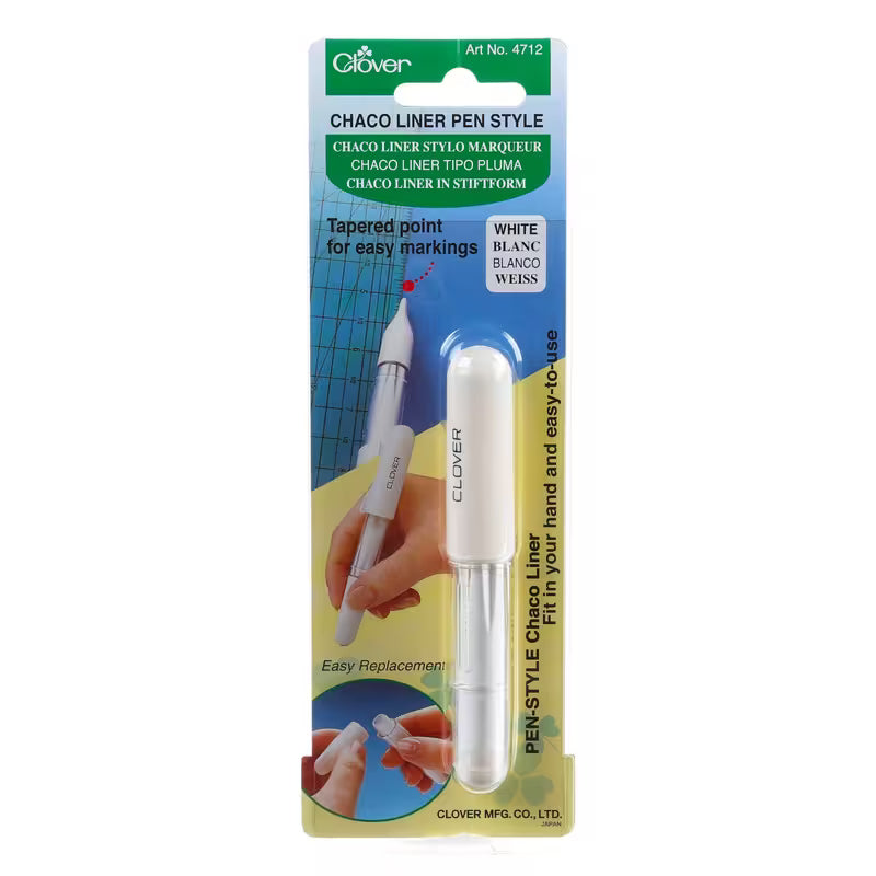 Clover Chaco Liner Pen White