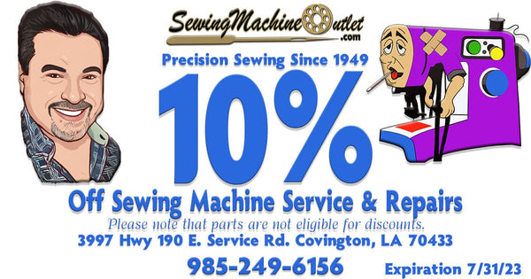 Sewingmachineoutlet 10% Service Discount
