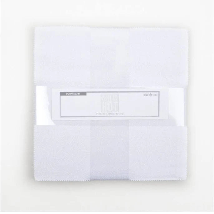 White Hot 10" Squares 42 pc
