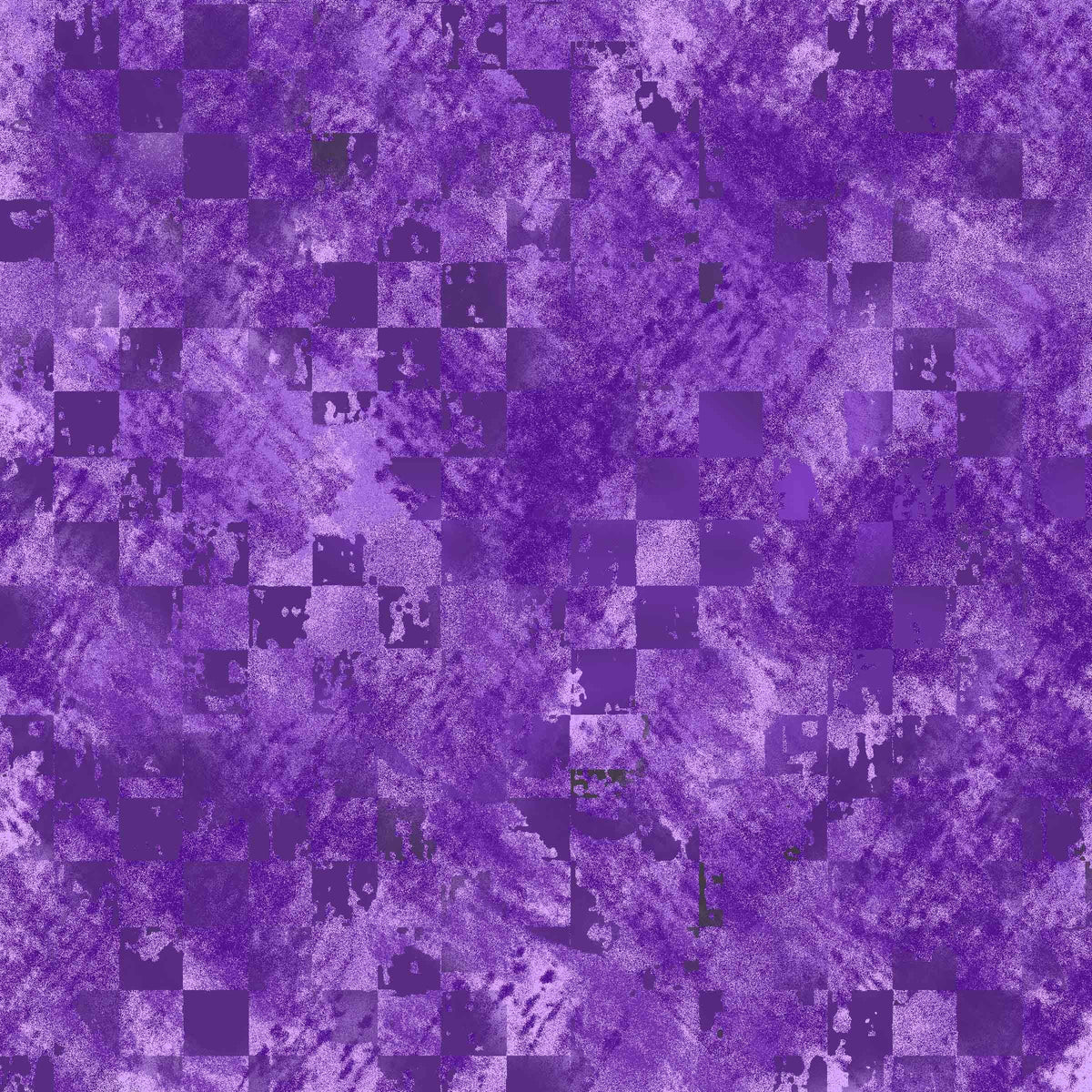 Sykel 1373 Purple collegiate blender cotton fabric with tonal overlapping squares