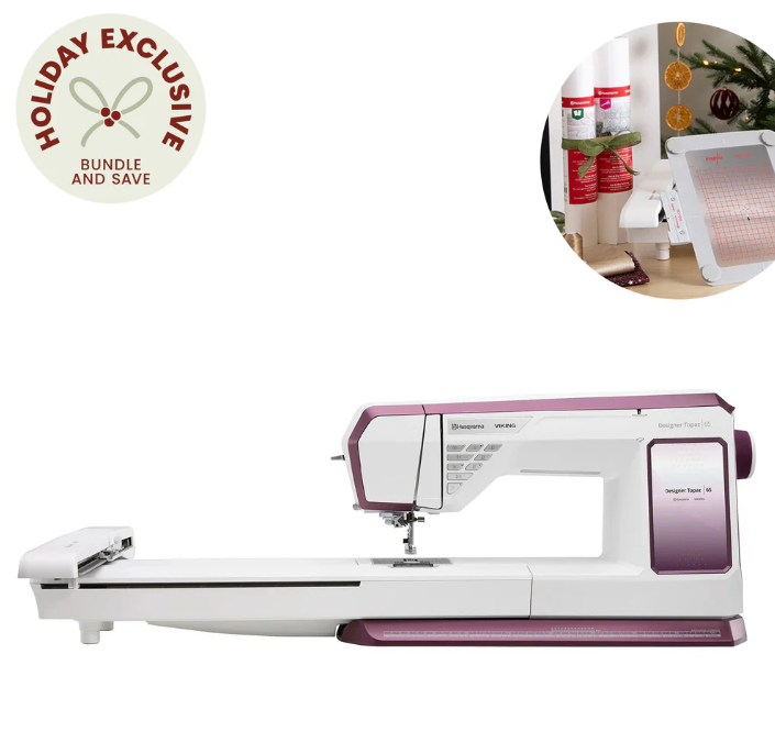 HUSQVARNA® VIKING® DESIGNER TOPAZ™ 65 Sewing & Embroidery Machine  + Just Getting Started Bundle