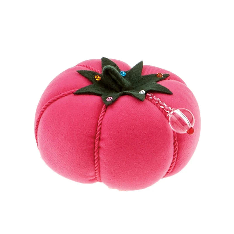 Pink Velvet Tomato Pin Cushion