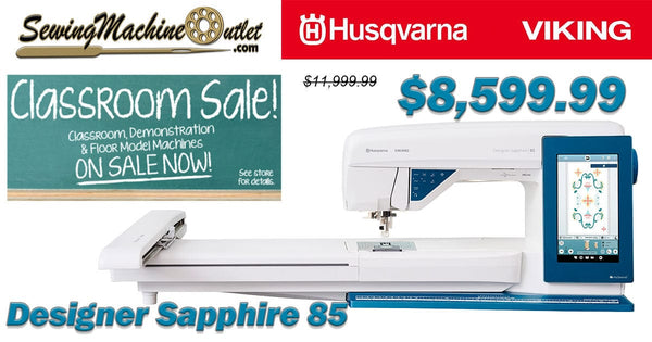 Viking Sewing Machines Viking Husqvarna Designer Sapphire 85 Classroom Machine