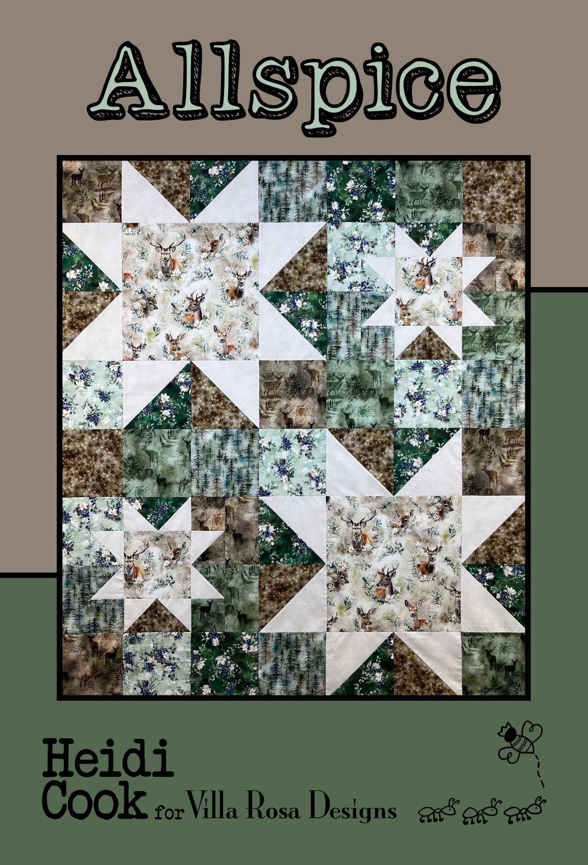 Villa Rosa Designs Allspice quilt pattern cover VRDMC159