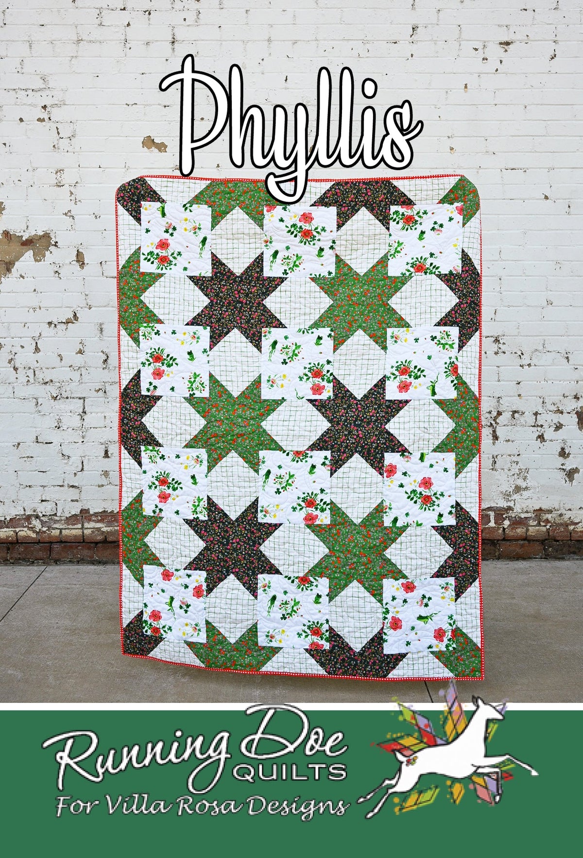 Villa Rosa Designs Phyllis quilt pattern cover VRDRD070