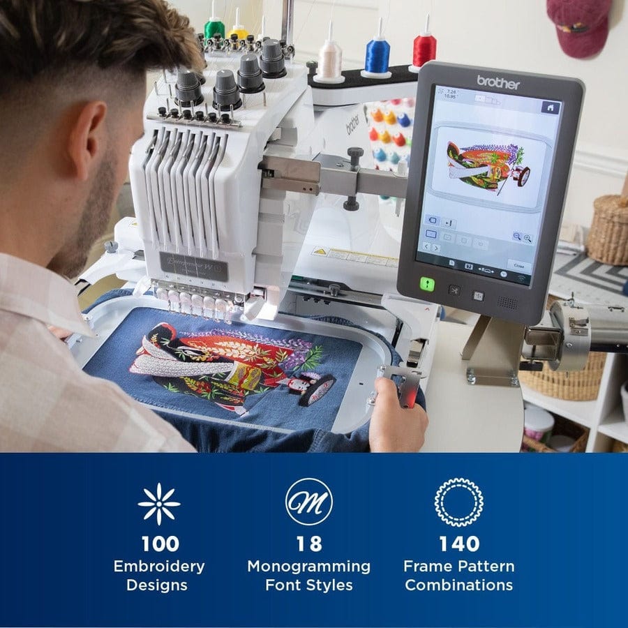 Brother Entrepreneur PR680W 6 Needle Embroidery Machine WLAN Capabilit