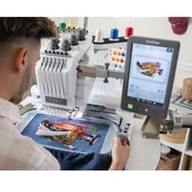 Brother Multi-Needle Machines NEW Brother Entrepreneur PR680W 6 Needle Embroidery Machine WLAN Capabilities