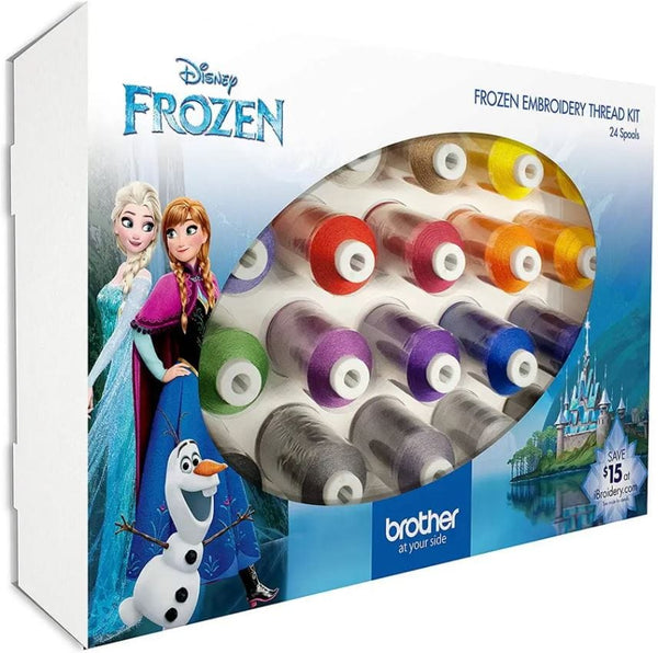 Brother Thread Brother ETPFROZ124 24 Disney Frozen Colors Embroidery Thread Kit 1,100 yards - FREE SHIPPING